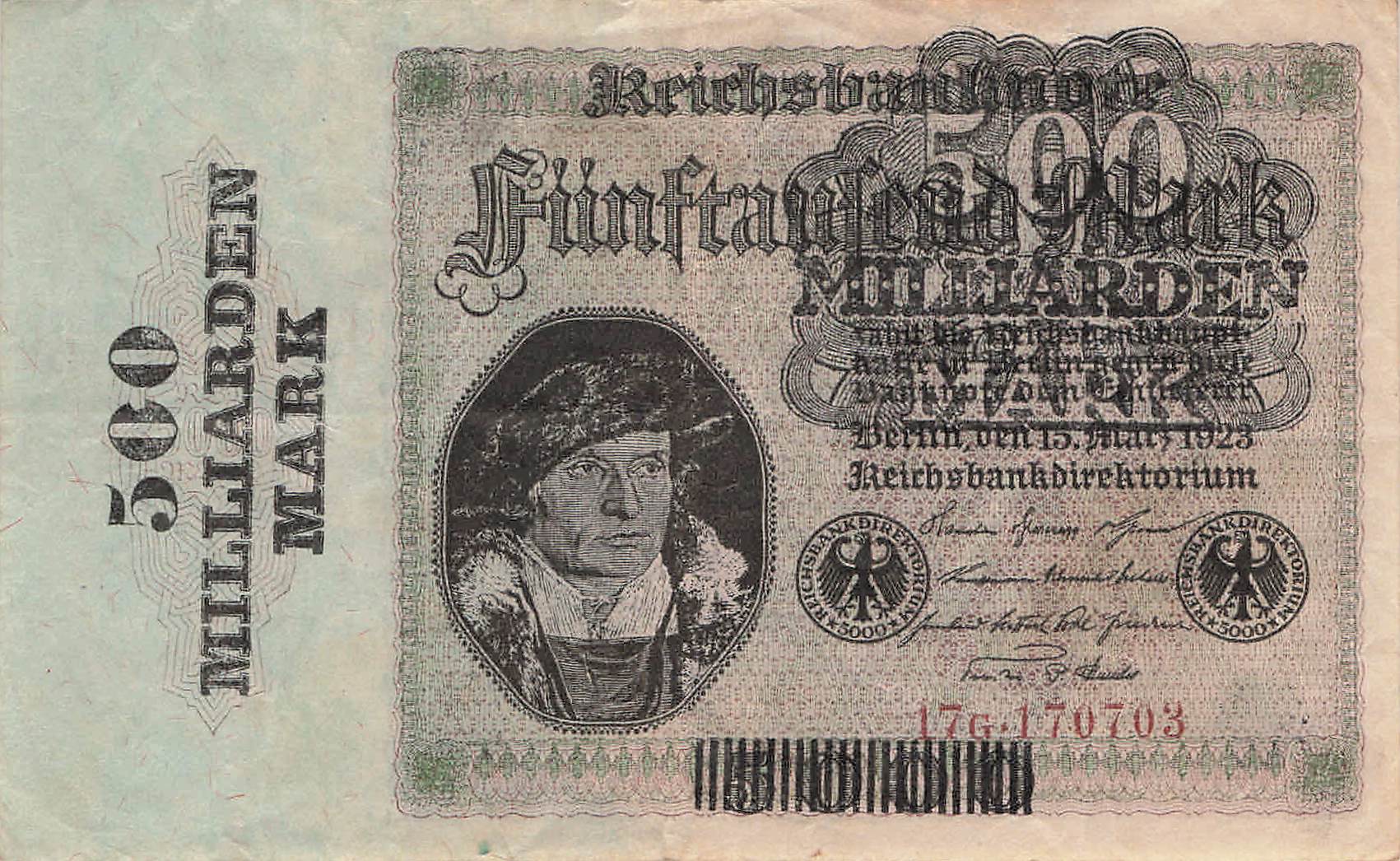 Ro.121 500 Milliarden Mark 1923